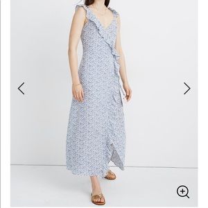 Madewell Ruffled Wrap Maxi Dress